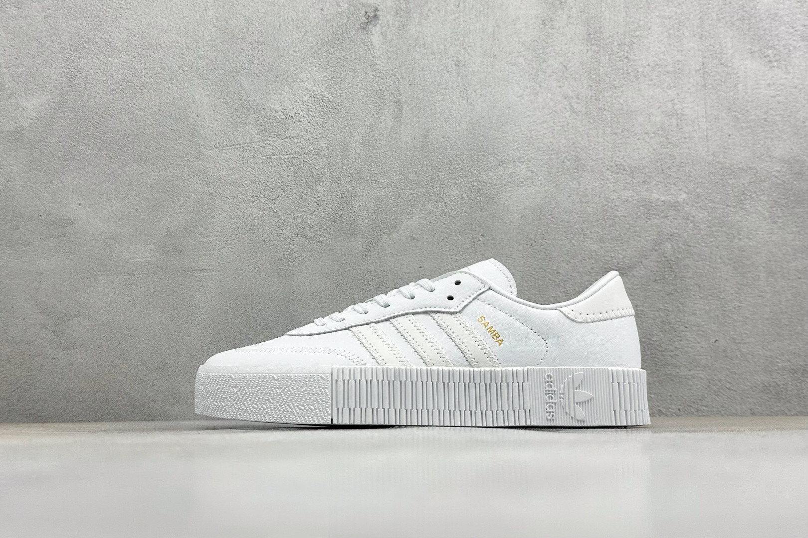 XH版Adidas originals Sambarose 桑巴增高舒适耐磨防滑低帮板鞋 FV7417