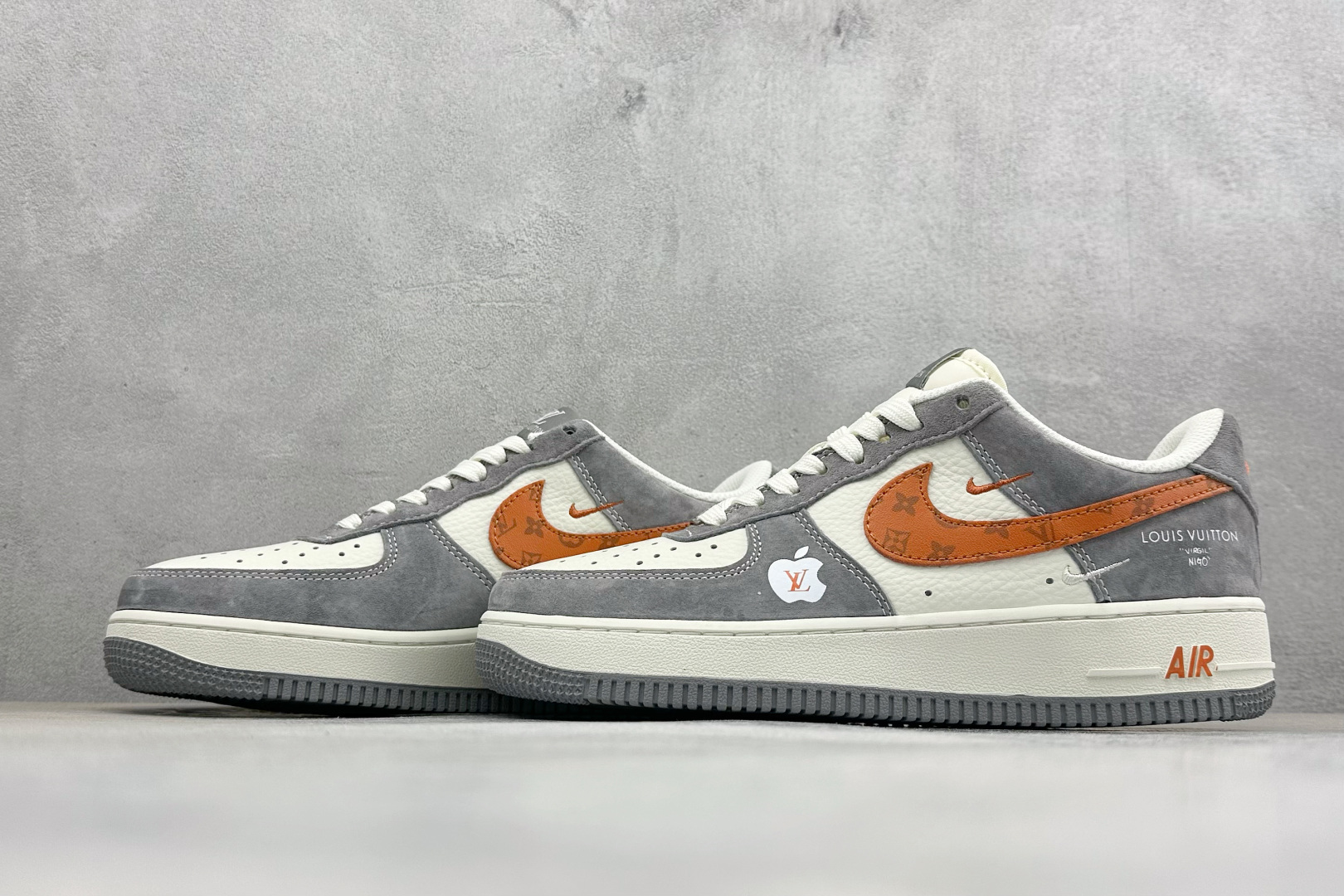 SC版Nike Air Force 1'07 Low 灰橙私藏 空军一号低帮休闲板鞋 DC9486-109