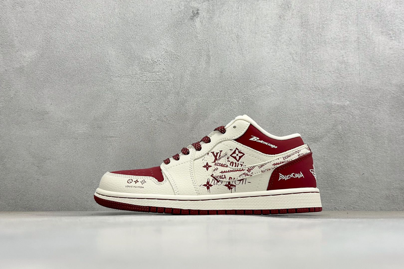 福利特价 Air Jordan 1 Low AJ1 乔1 联名 高端定制 低帮复古篮球鞋#定制皮料 原厂