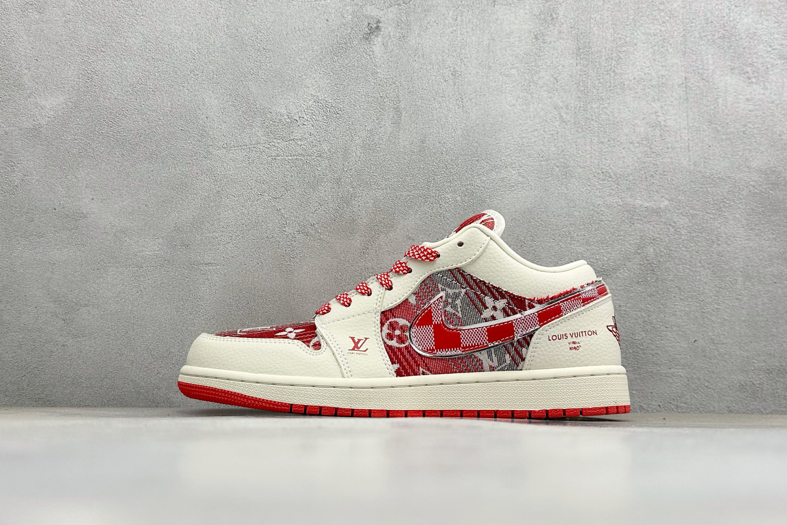 福利特价 Air Jordan 1 Low AJ1 乔1 联名 高端定制 低帮复古篮球鞋#定制皮料 原厂