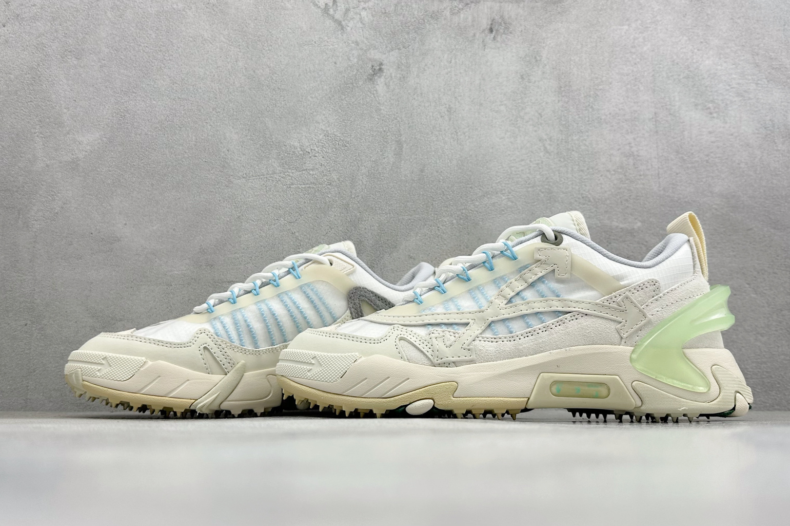 380 S版OFF-WHITE-ODSY 圆头系带 耐磨 低帮生活休闲鞋 OMIA190F21FAB00