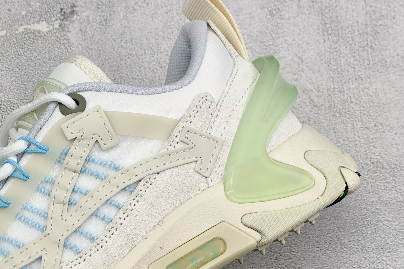 380 S版OFF-WHITE-ODSY 圆头系带 耐磨 低帮生活休闲鞋 OMIA190F21FAB00