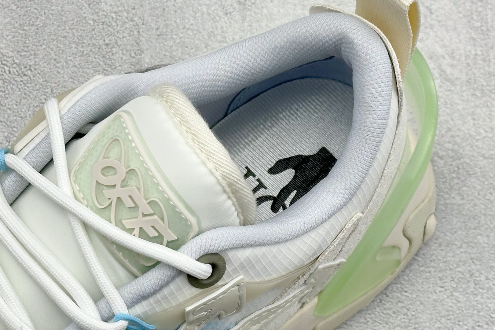 380 S版OFF-WHITE-ODSY 圆头系带 耐磨 低帮生活休闲鞋 OMIA190F21FAB00