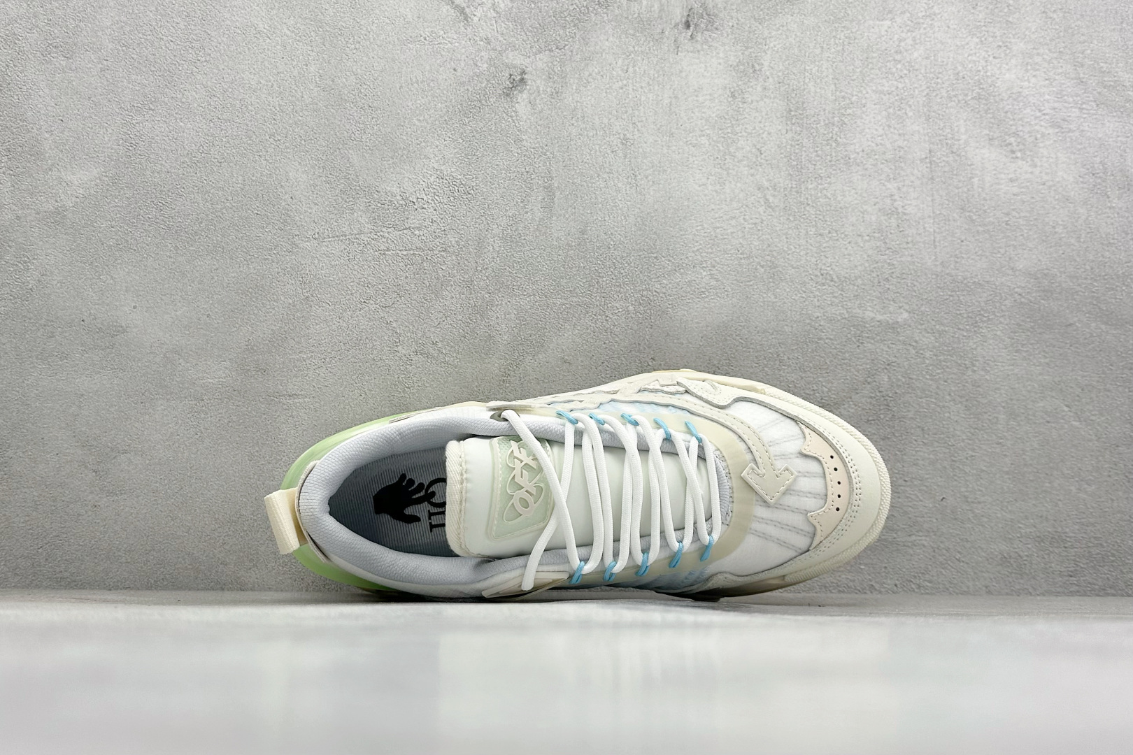 380 S版OFF-WHITE-ODSY 圆头系带 耐磨 低帮生活休闲鞋 OMIA190F21FAB00