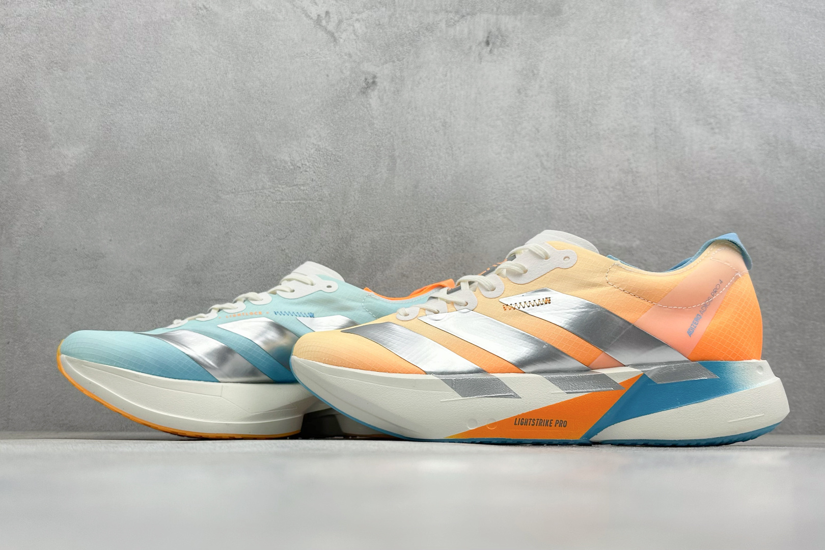 190 Adidas Adizero Adios 4 M 阿迪透气轻盈低帮跑步鞋 KH6360