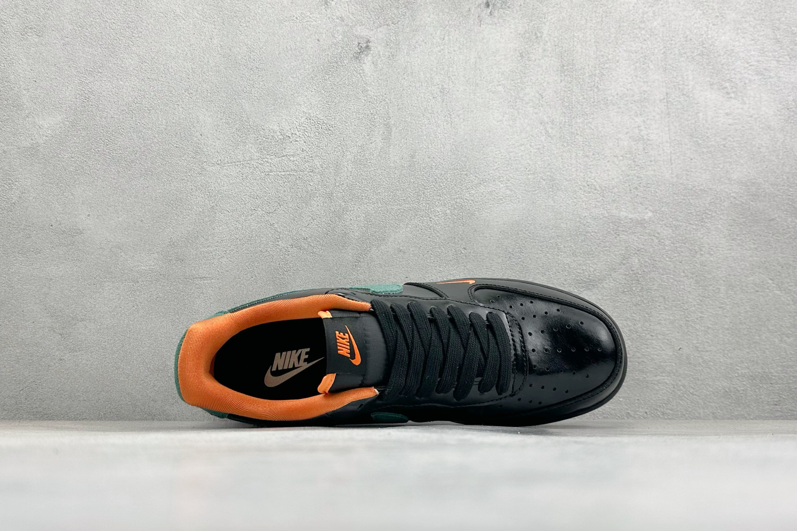 SC版Nike Air Force 1'07 Low 黑绿橙影 空军一号低帮休闲板鞋 FV3694-106