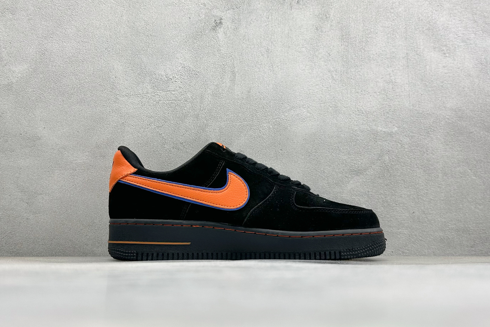 260 SC版Nike Air Force 1'07 Low 黑麂橙勾 空军一号低帮休闲板鞋 FV3694-109