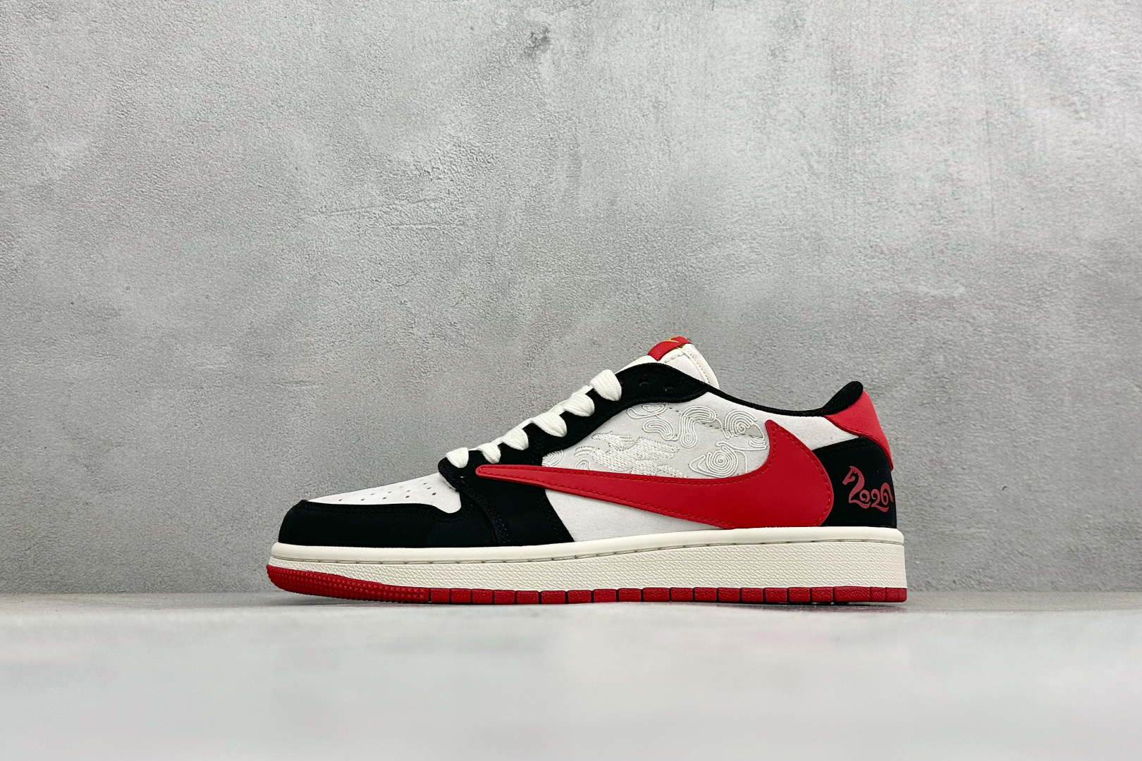 福利特价 Air Jordan 1 Low AJ1 乔1 马年限定 高端定制 低帮倒钩复古篮球鞋#定制皮