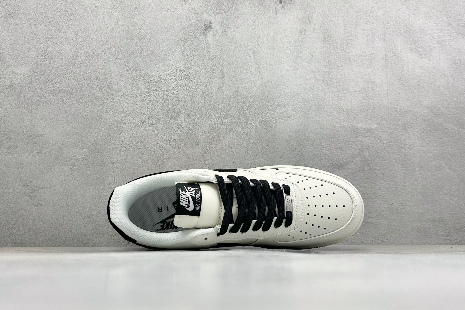 SC版Nike Air Force 1'07 Low 米白黑 空军一号低帮休闲板鞋 NH0601-546