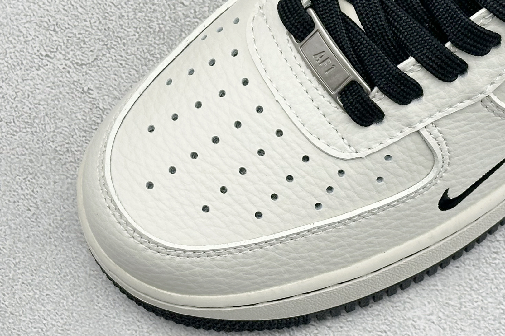 SC版Nike Air Force 1'07 Low 米白黑 空军一号低帮休闲板鞋 NH0601-546
