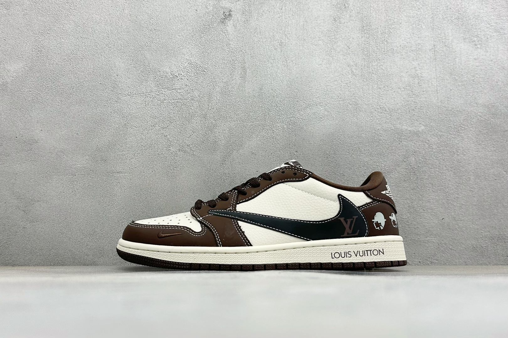 ️新品上架 【公司级D版】 Air Jordan 1 Low AJ1 乔1 LV联名 高端定制 倒钩低帮复古篮球鞋 #定制皮料 原厂3D打印 定制鞋盒 原楦原纸板 纯正空军版型 内置全掌气垫 货号:DD7866-109