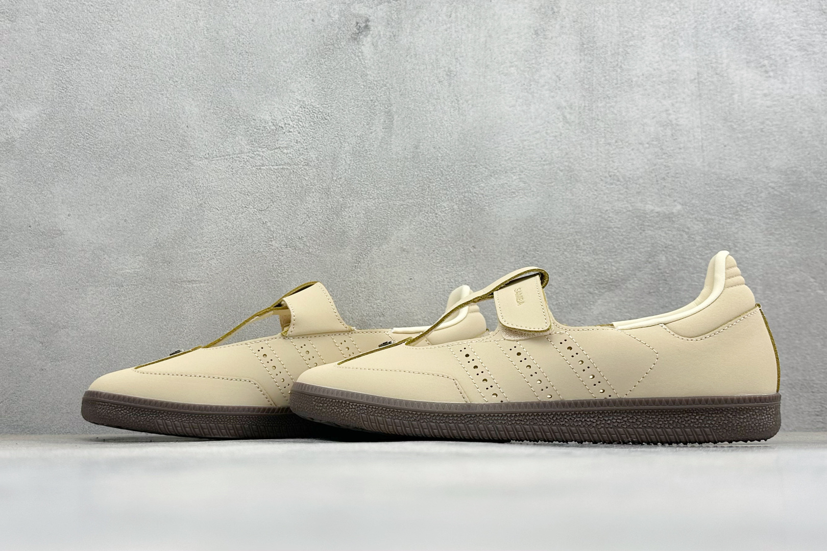 RS版Adidas Samba Jane 头层 阿迪达斯 玛丽珍懒人生活鞋#原档案开发出品 头层皮料切割