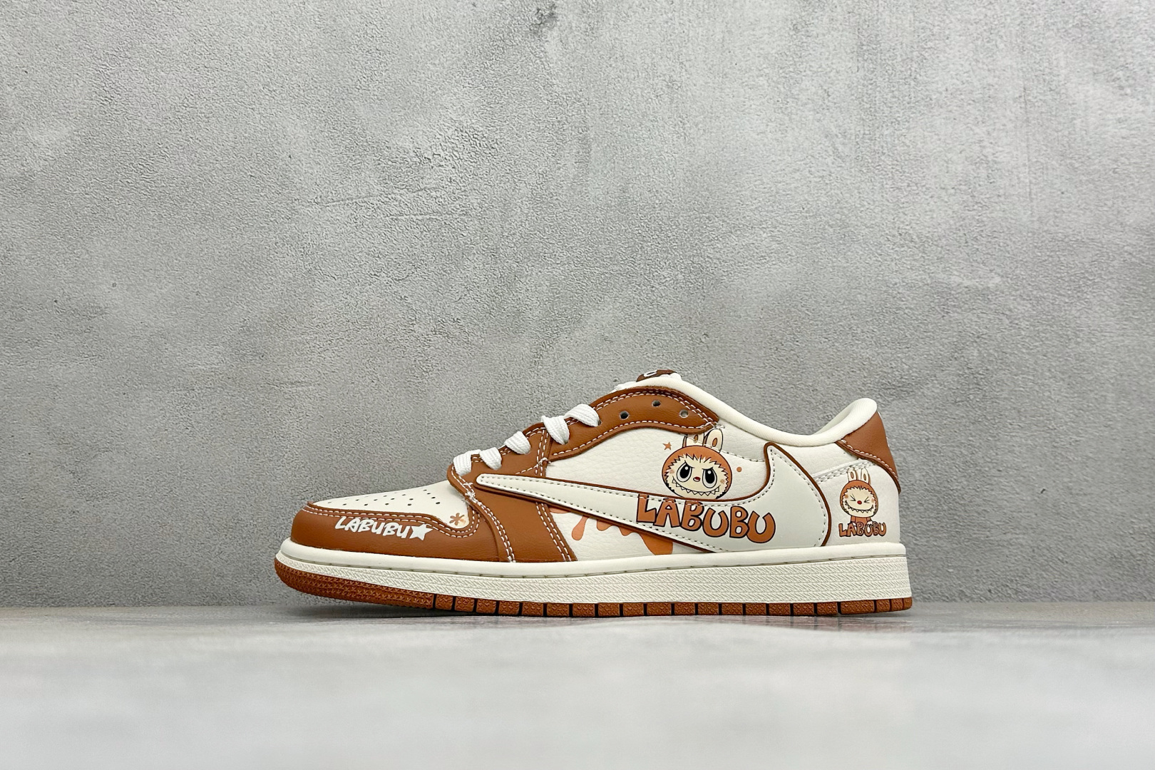 福利特价 Air Jordan 1 Low AJ1 乔1 拉布布联名 高端定制 低帮倒钩复古篮球鞋 #定制皮料 原厂3D