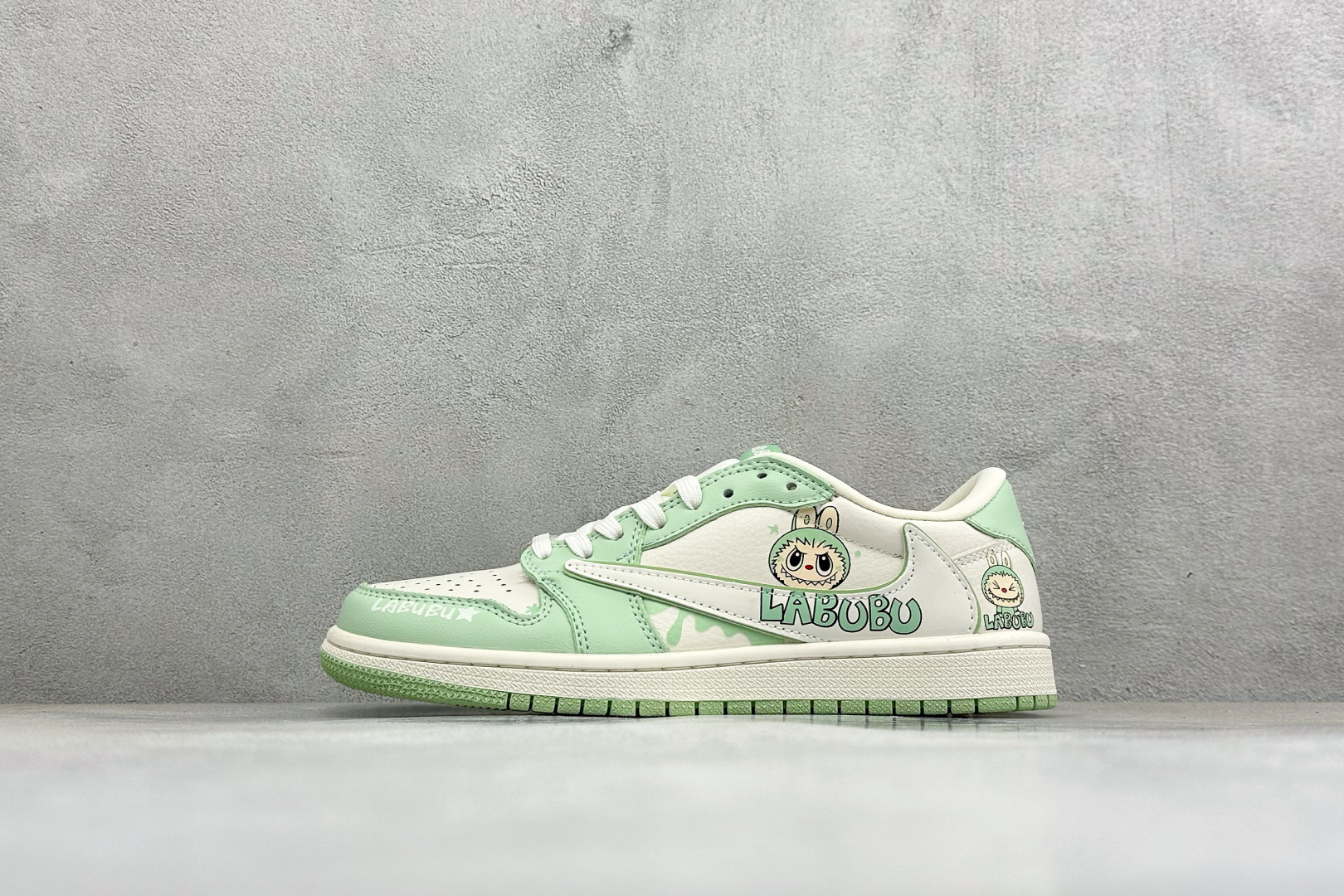 福利特价 Air Jordan 1 Low AJ1 乔1 拉布布联名 高端定制 低帮倒钩复古篮球鞋 #定制皮料 原厂3D