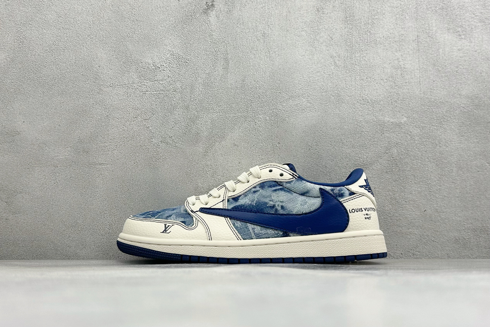 福利特价320P  Air Jordan 1 Low AJ1 乔1 联名 高端定制 倒钩低帮复古篮球鞋 #定制皮料 原厂