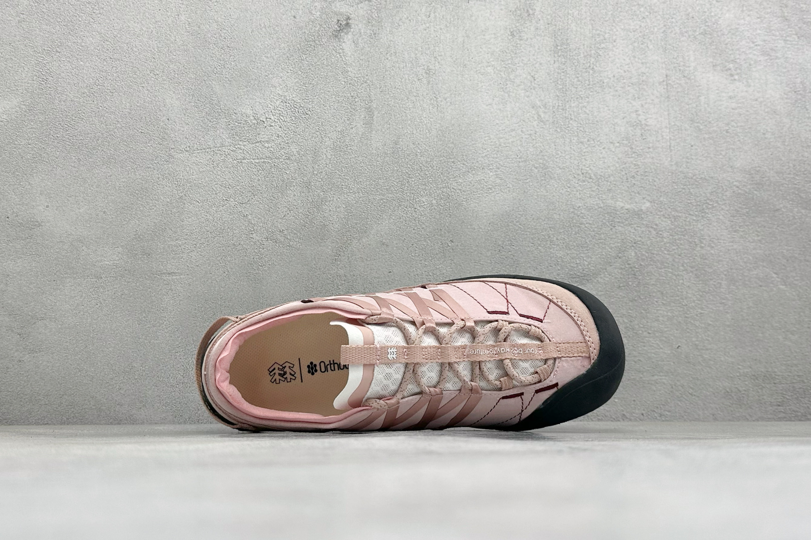 M版可隆KOLON SPORT ROAM VARY女款户外芭蕾风抓地透湿赤足休闲鞋 货号：LKFH6AT224-PK 尺
