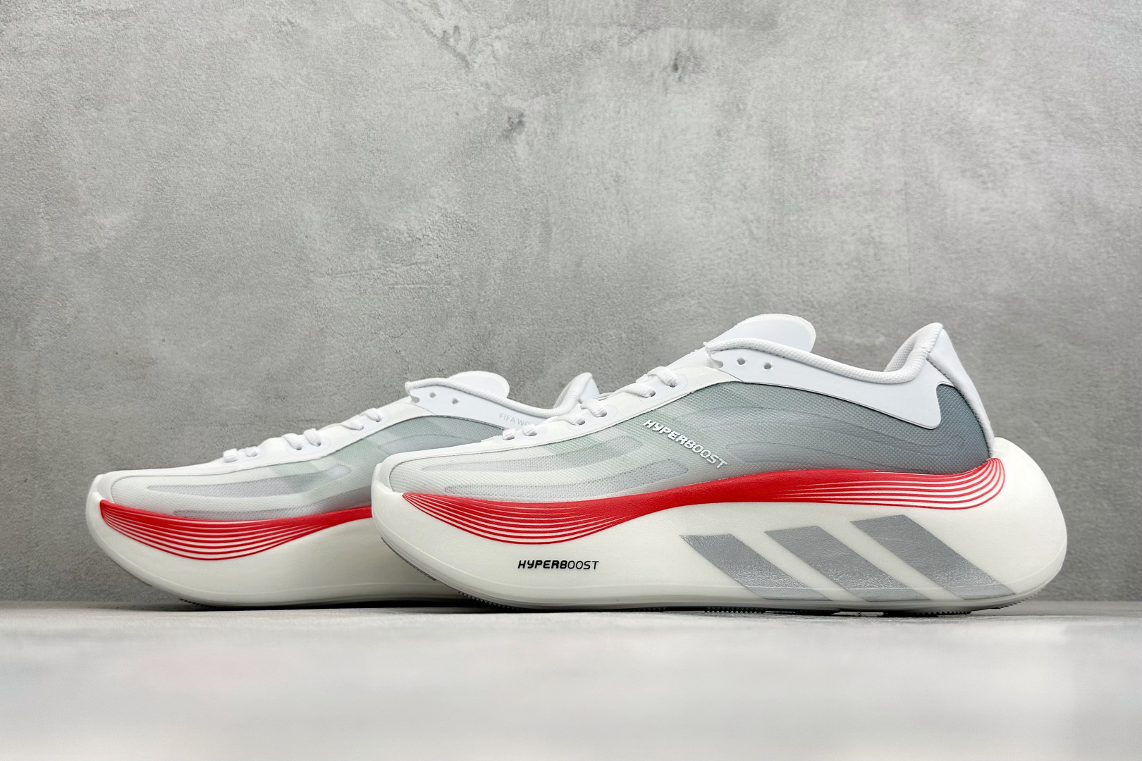 JF版Adidas HyperBoost Edge M 世界杯联名 阿迪爆米花透气缓震跑步鞋 货号：LC1127 尺码：