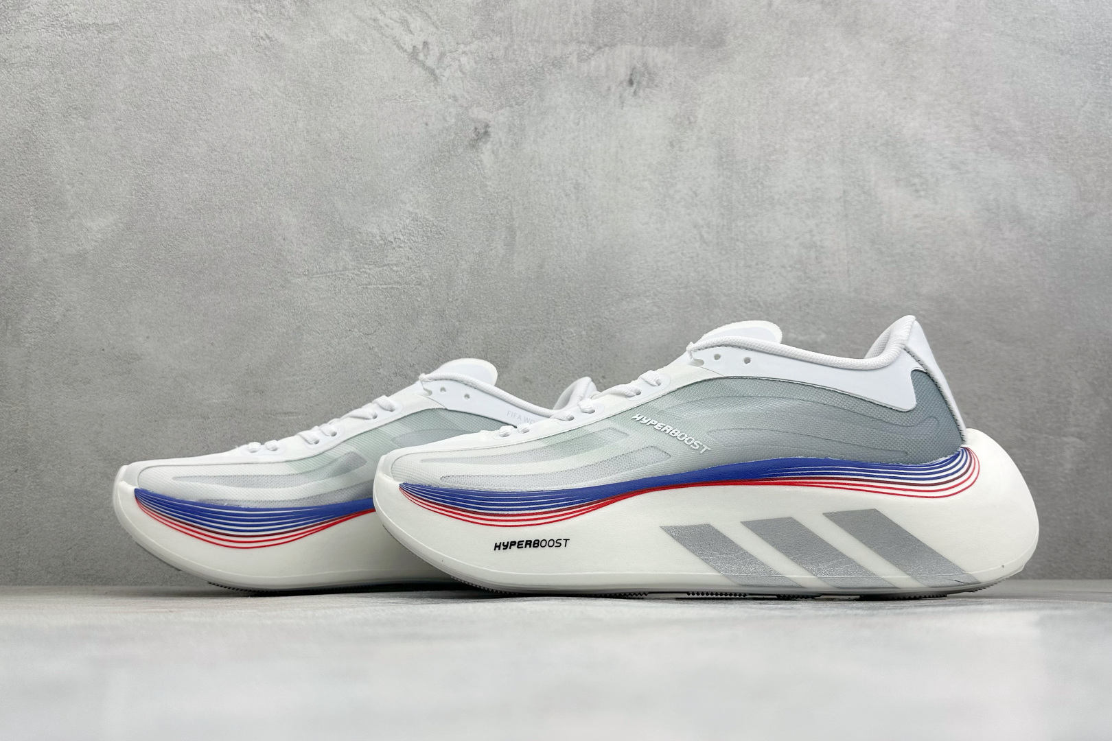 JF版Adidas HyperBoost Edge M 世界杯联名 阿迪爆米花透气缓震跑步鞋 货号：LC1131 尺码：