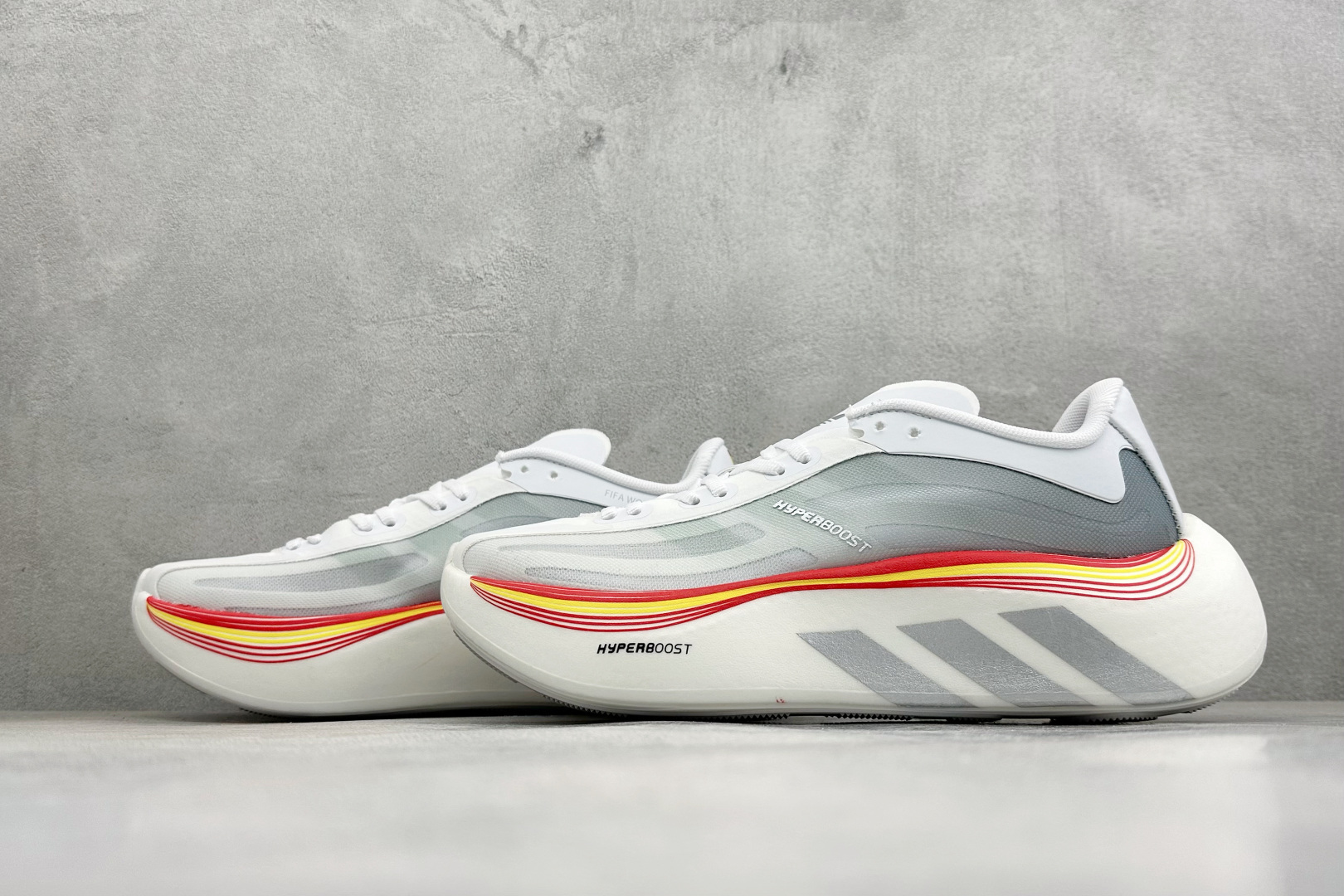 JF版Adidas HyperBoost Edge M 世界杯联名 阿迪爆米花透气缓震跑步鞋 货号：LC1129 尺码：