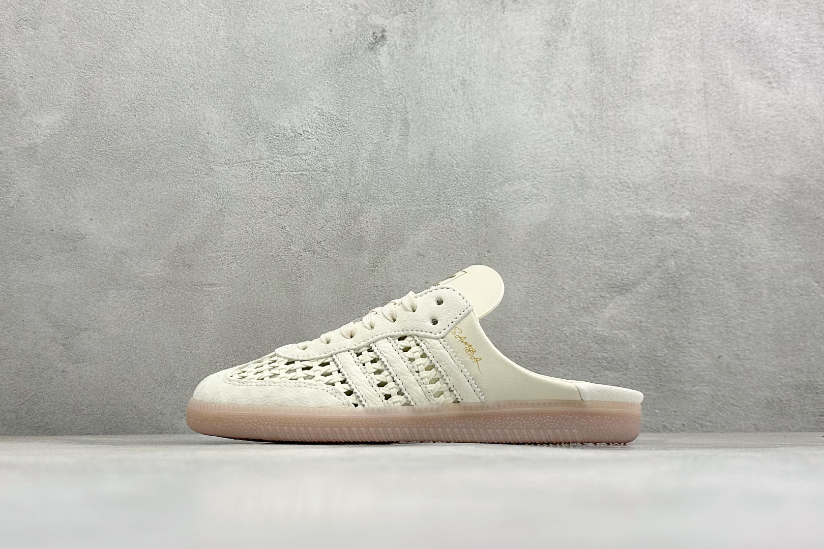 RS版Adidas Originals Samba OG Mule 桑巴舞系列 阿迪达斯 三叶草 低帮休闲半拖 货号: 