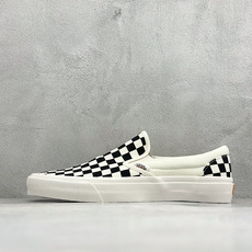 Vans Slip-On VR3 黑白棋盘格 范斯官方 环保经典一脚蹬帆布鞋 甄选高密度帆布 双线精密车缝加固 从鞋型和 Vans Slip-On VR3 黑白棋盘格 范斯官方 环保经典一脚蹬帆布鞋 甄选高密度帆布 双线精密车缝加固 从鞋型和