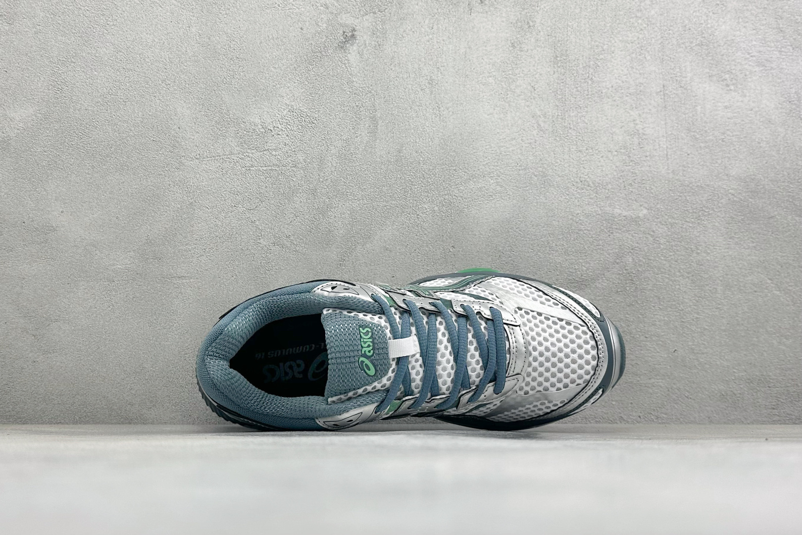D版Asics Gel-Cumulus 16 亚瑟士 防滑耐磨 休闲运动鞋 采用双层提花网面设计 提高包裹性和透气性 后