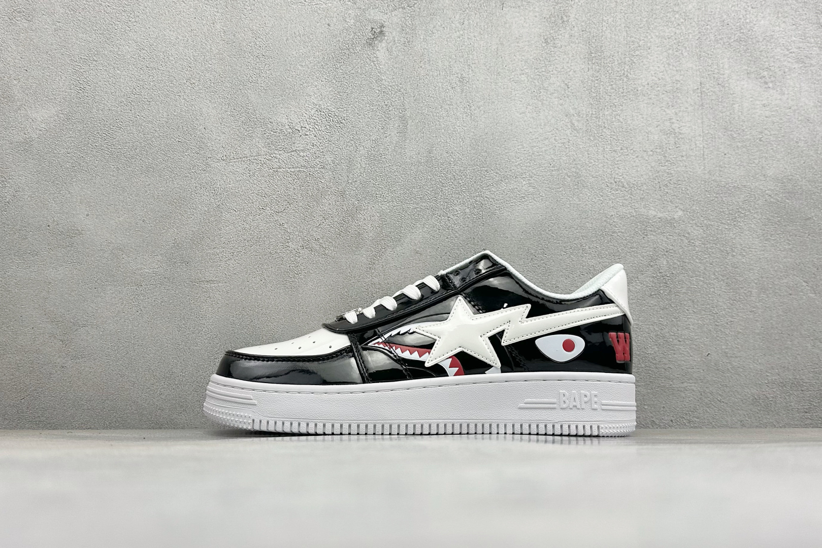 福利特价 Bape Star To Low 纯原配色明星同款 经典猿人头空军低帮运动休闲板鞋 货号：1G80-191-0