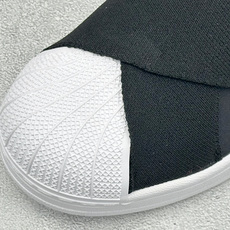 Adidas Originals Superstar 贝壳头绑带休闲板鞋 #头层牛皮 原厂固色弹力网布 细节随意对比 货 Adidas Originals Superstar 贝壳头绑带休闲板鞋 #头层牛皮 原厂固色弹力网布 细节随意对比 货