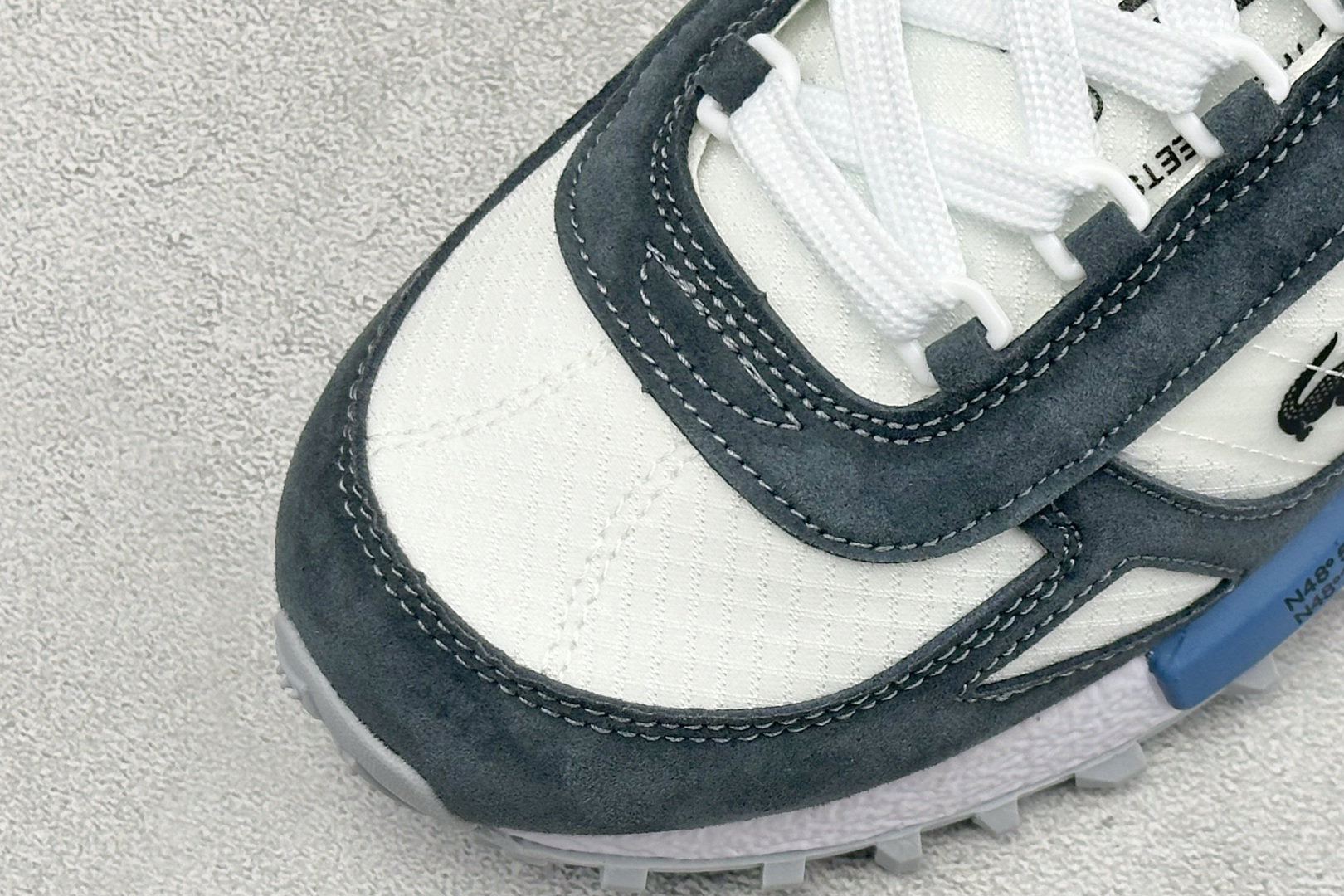 LACOSTE法国鳄鱼 织物牛剖层革 圆头系带 低帮 生活休闲鞋 尺码：40-45 