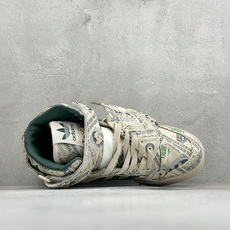 Jeremy Scott x adidas originals FORUM MONEY LO 满印纸钞 耐磨轻便 高帮 Jeremy Scott x adidas originals FORUM MONEY LO 满印纸钞 耐磨轻便 高帮