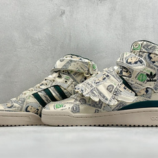 Jeremy Scott x adidas originals FORUM MONEY LO 满印纸钞 耐磨轻便 高帮 Jeremy Scott x adidas originals FORUM MONEY LO 满印纸钞 耐磨轻便 高帮