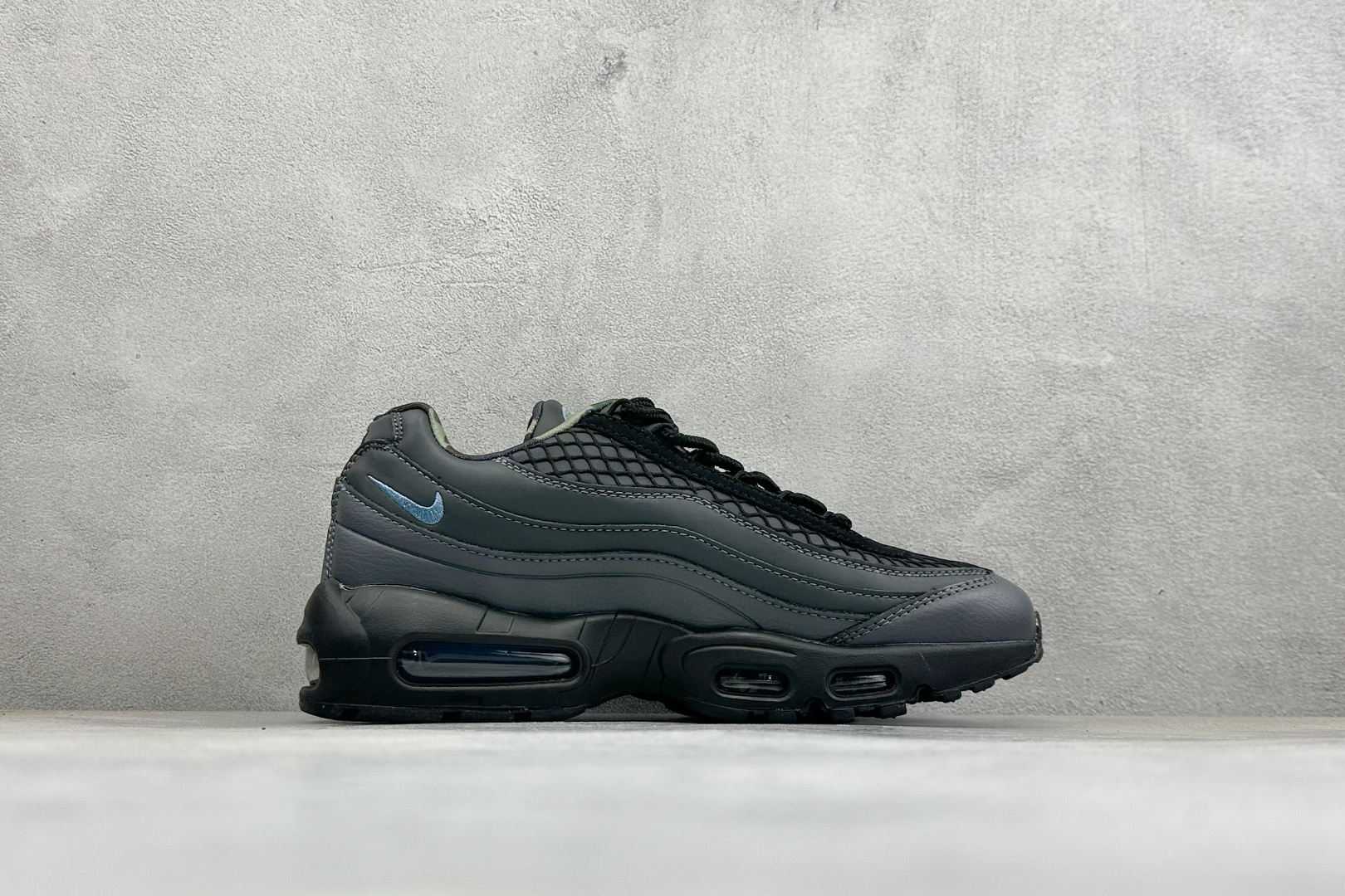 Corteiz x Nike Air Max 95 SP "Aegean Storm"系列低帮气垫百搭休闲运动慢跑鞋 平