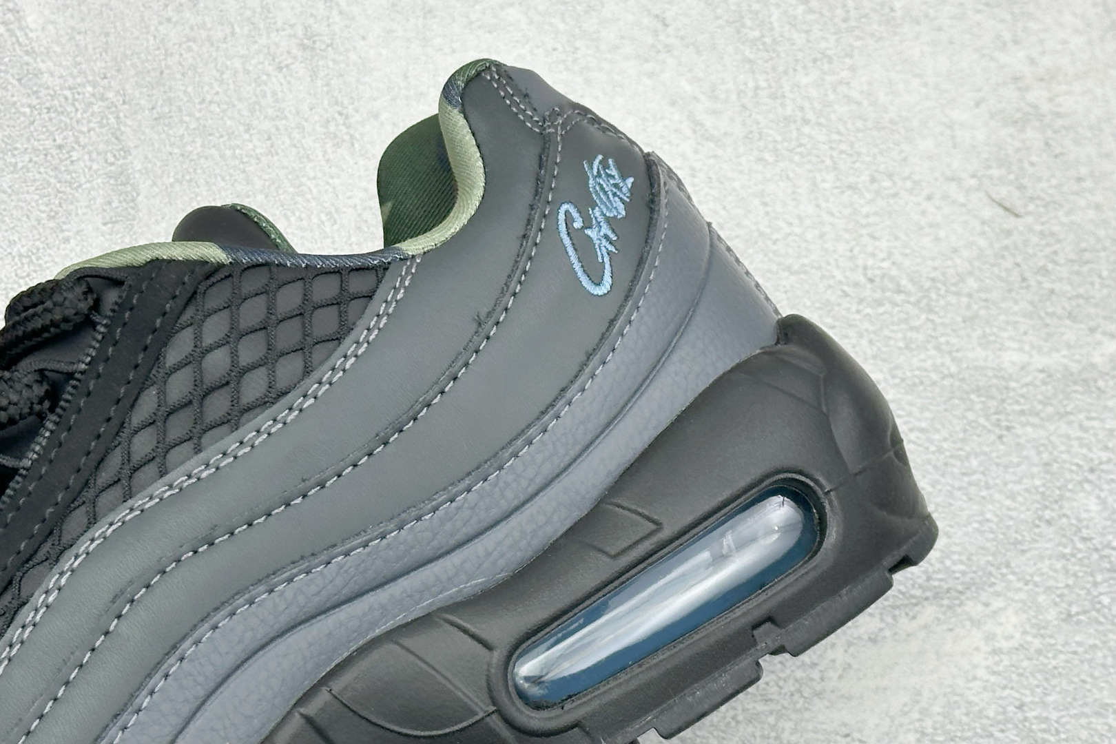 Corteiz x Nike Air Max 95 SP "Aegean Storm"系列低帮气垫百搭休闲运动慢跑鞋 平