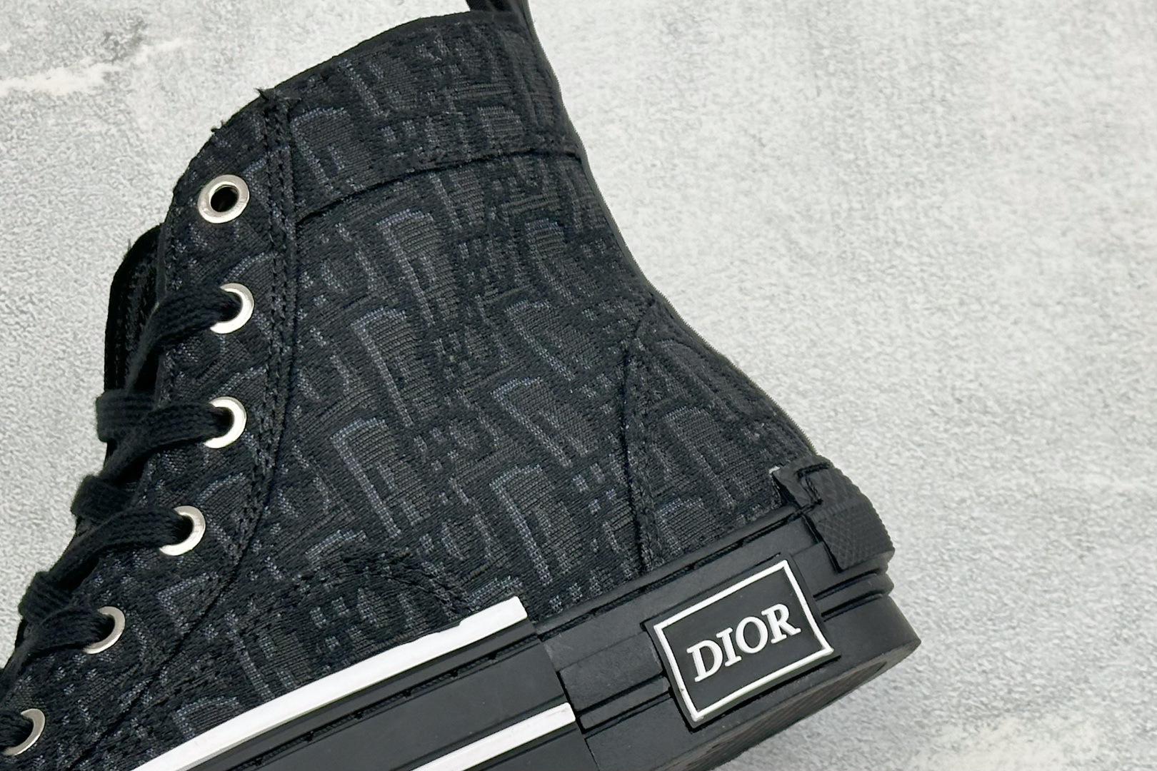 DIOR迪奥 B23 圆头系带舒适百搭 高帮 帆布鞋 货号： 尺码：36-45 