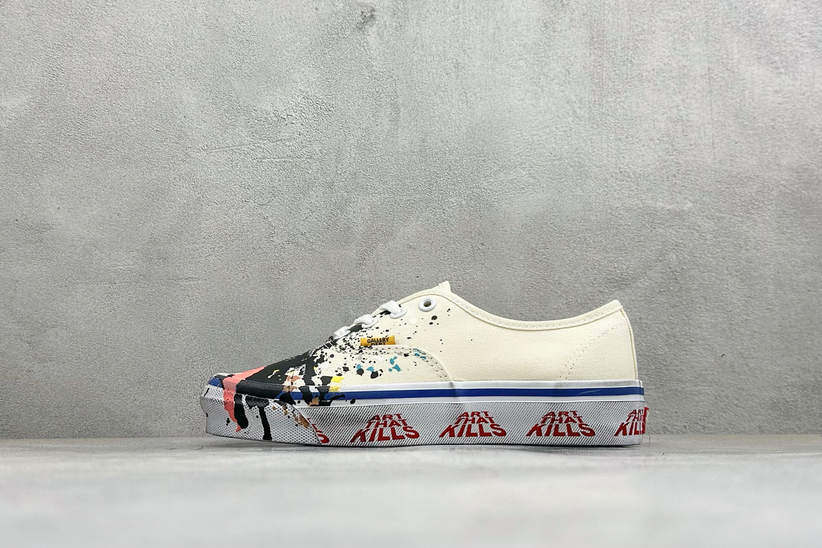 OTW By Vans × Gallery Dept. Authentic 44 联名款 高阶支线复古泼墨做旧帆布鞋 鞋 OTW By Vans × Gallery Dept. Authentic 44 联名款 高阶支线复古泼墨做旧帆布鞋 鞋
