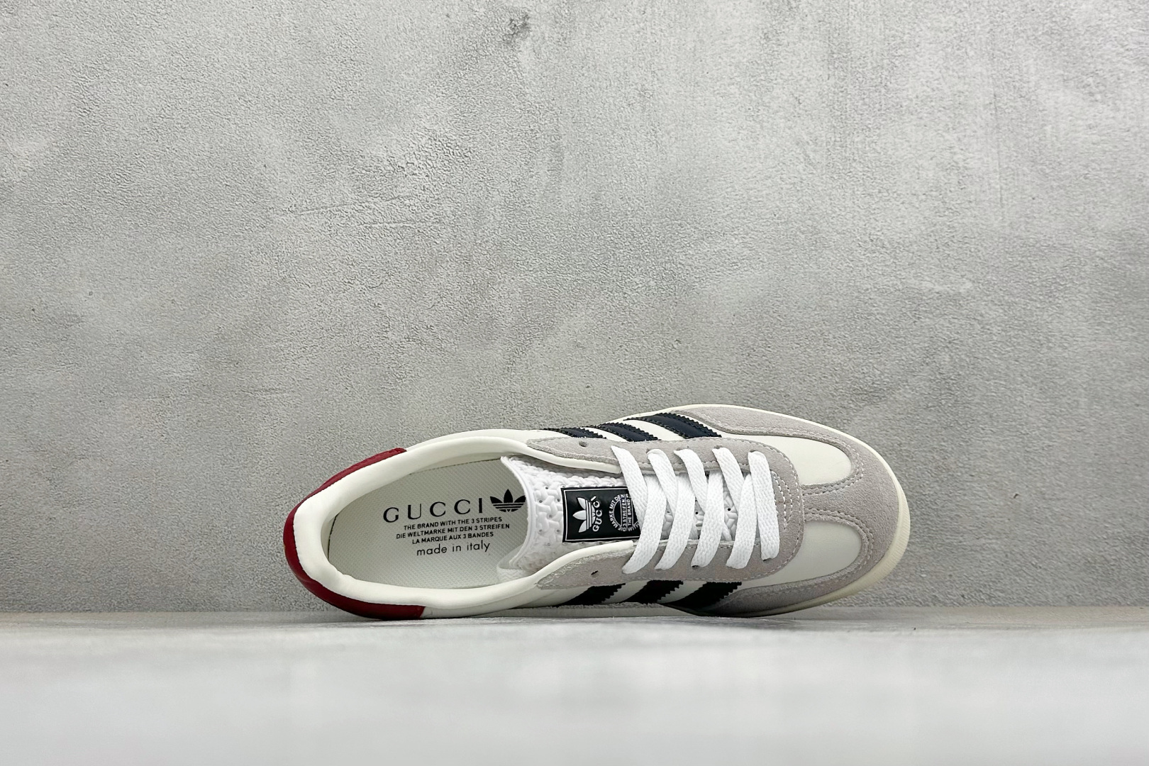 Gucci x Adidas Originals Gazelle INdoor 古驰联名 阿迪达斯 三叶草休闲防滑耐磨低