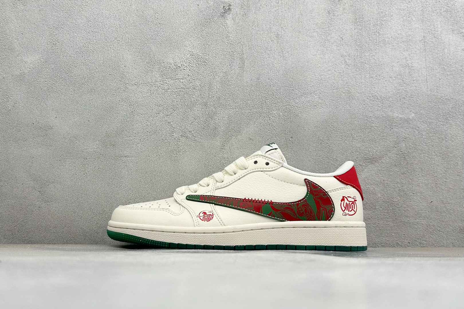 福利特价 Air Jordan 1 Low AJ1 乔1 联名 高端定制 倒钩低帮复古篮球鞋 #定制皮料 原厂3D打印 