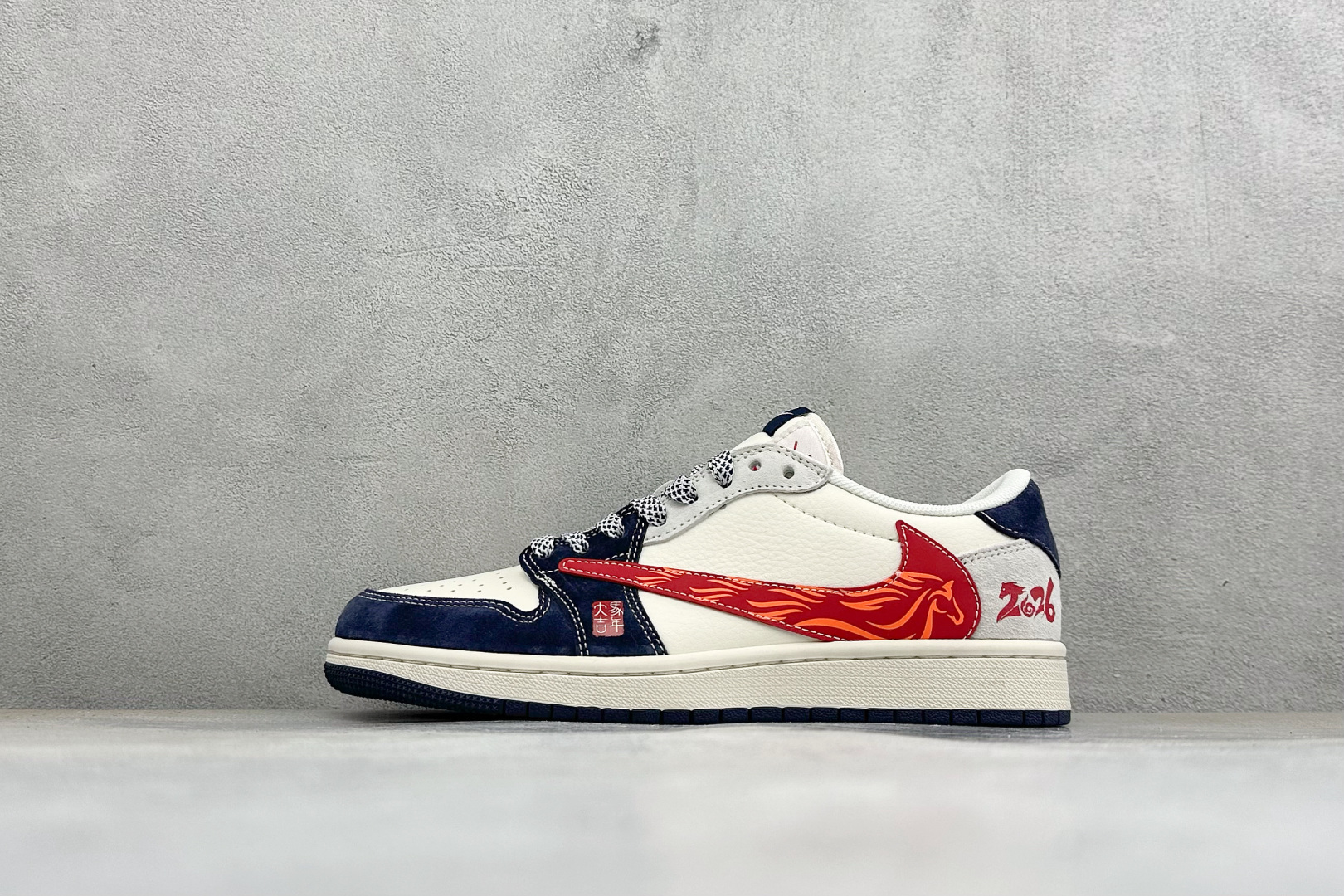 福利特价 Air Jordan 1 Low AJ1 乔1 联名 高端定制 倒钩低帮复古篮球鞋 #定制皮料 原厂3D打印 
