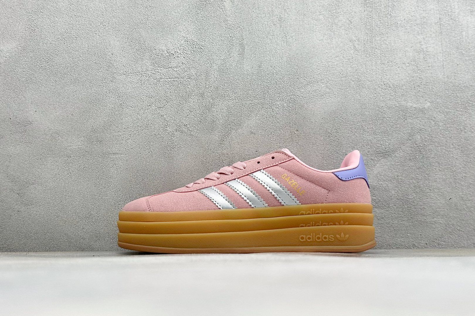 福利特价 Adidas Originals Gazelle Bold 三叶草厚底休闲防滑耐磨低帮板鞋 #原厂原数据版型 