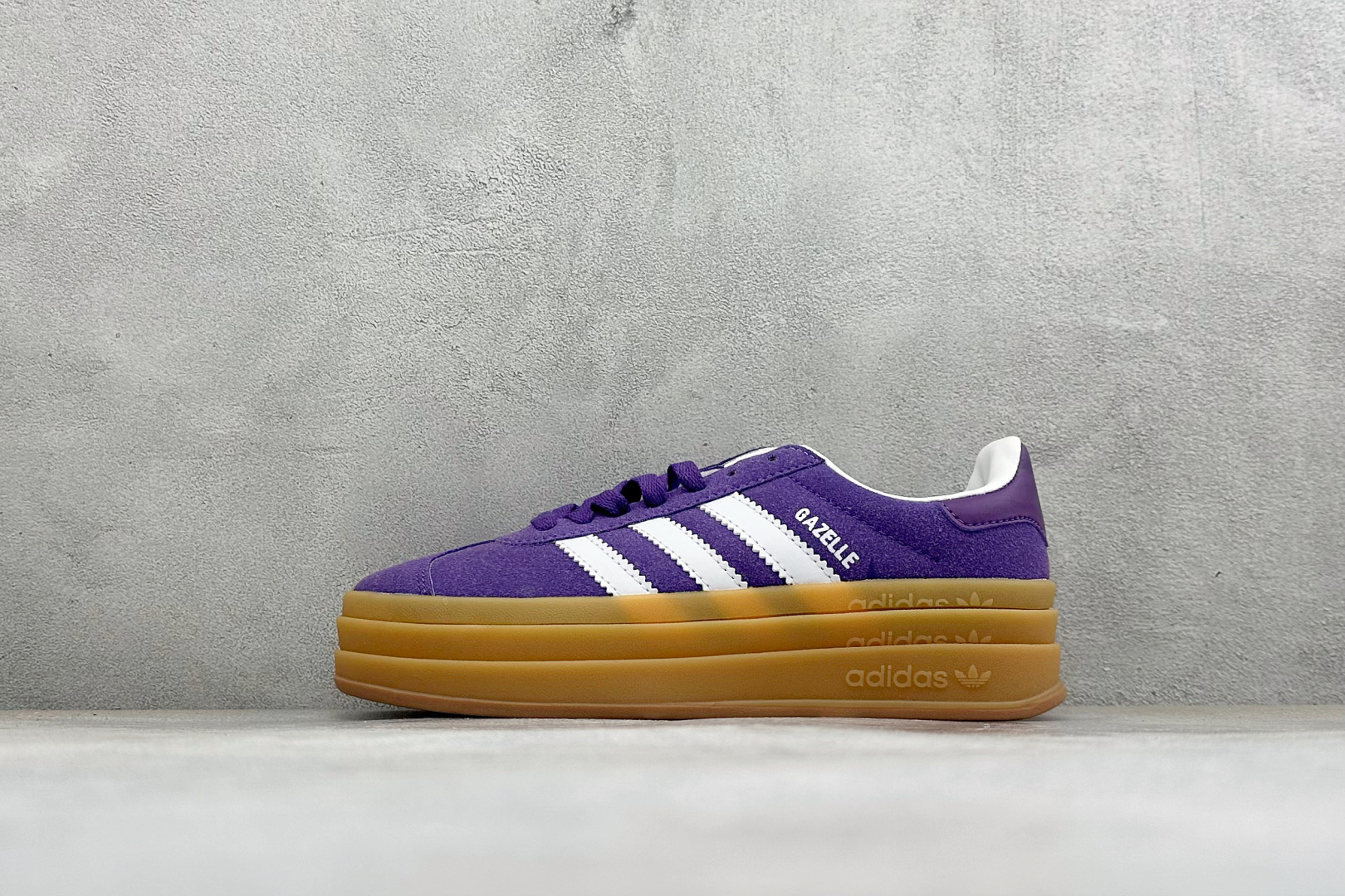 福利特价 Adidas Originals Gazelle Bold 三叶草厚底休闲防滑耐磨低帮板鞋 #原厂原数据版型 