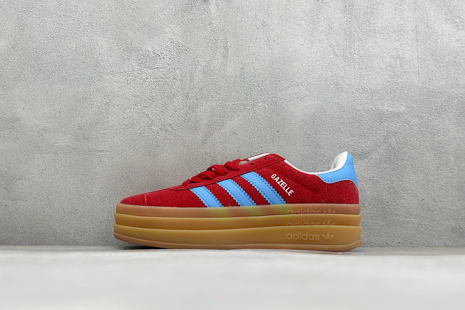 福利特价 Adidas Originals Gazelle Bold 三叶草厚底休闲防滑耐磨低帮板鞋 #原厂原数据版型 