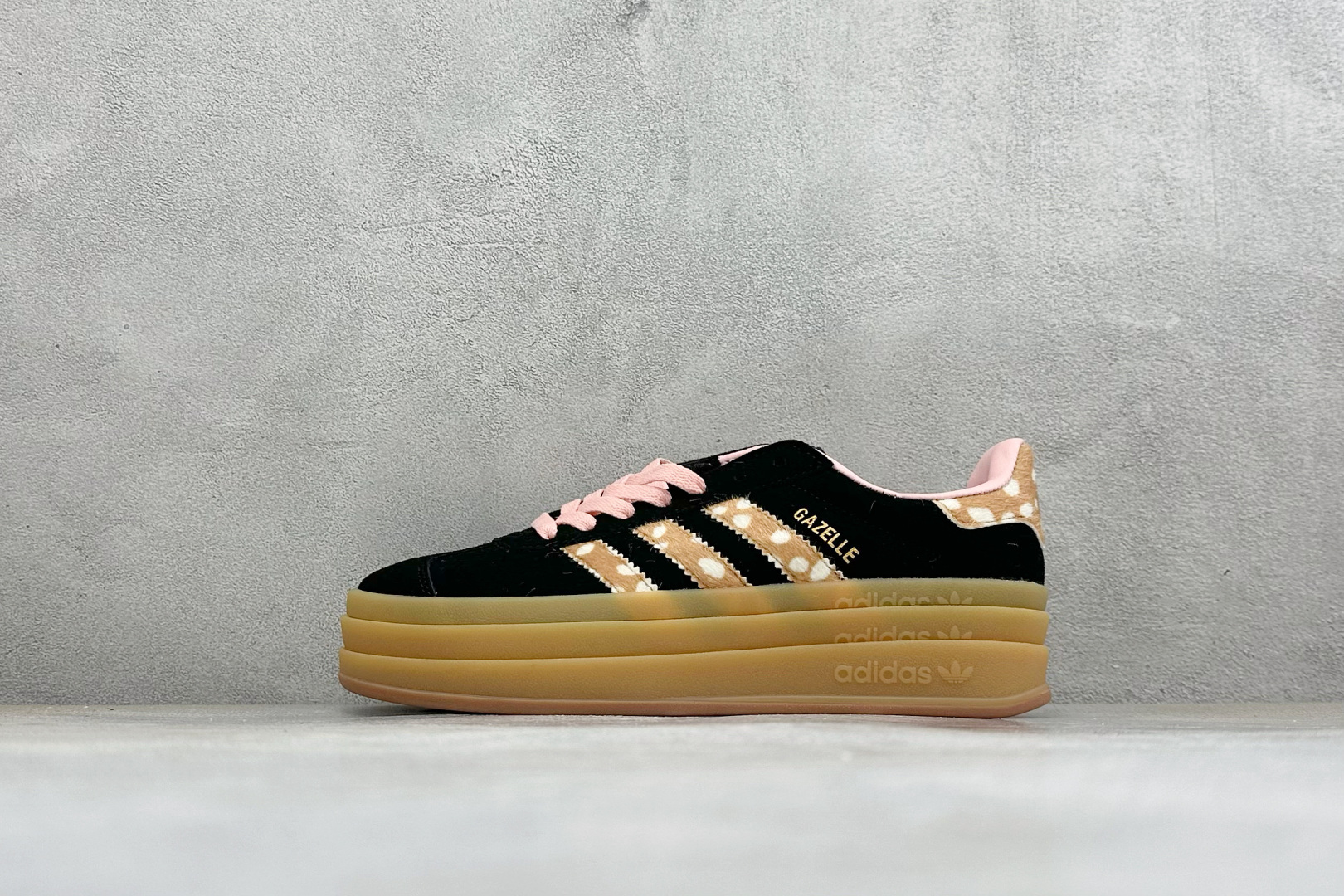 福利特价 Adidas Originals Gazelle Bold 三叶草厚底休闲防滑耐磨低帮板鞋 #原厂原数据版型 