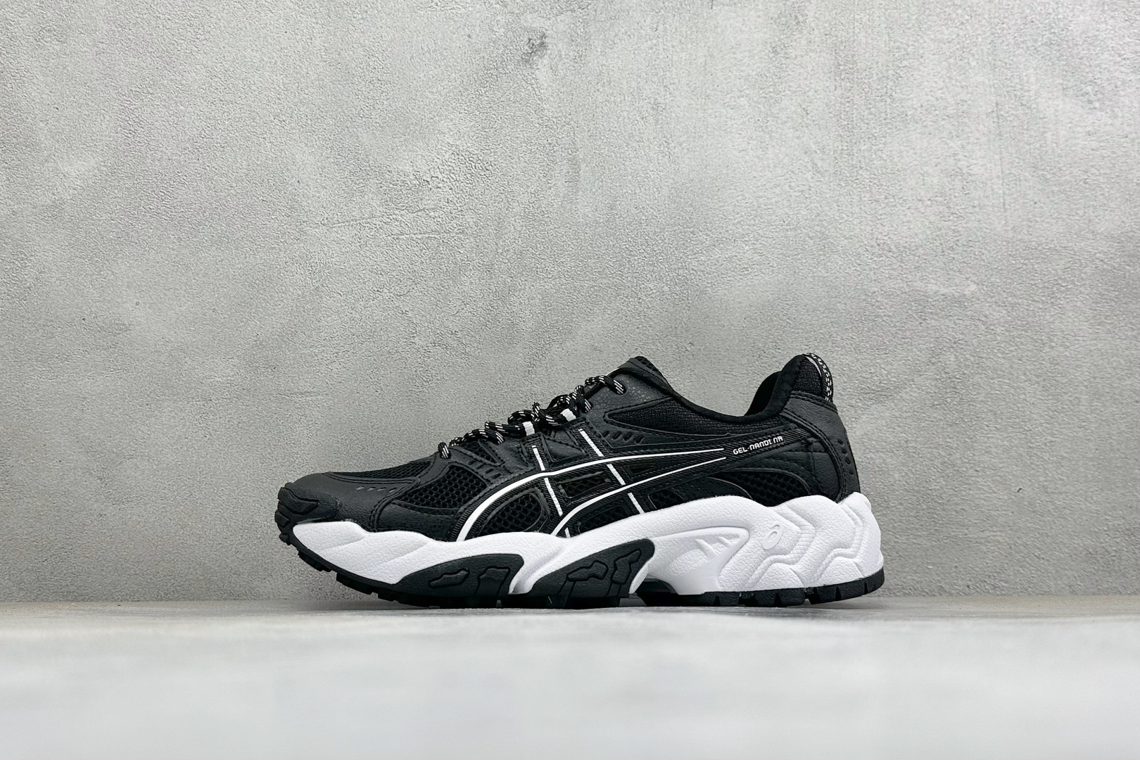 YD版Asics Gel-NANDI NR 亚瑟士运动休闲透气专业跑鞋 采用工程弹性双层再生针织密度鞋面材质 后跟3D可