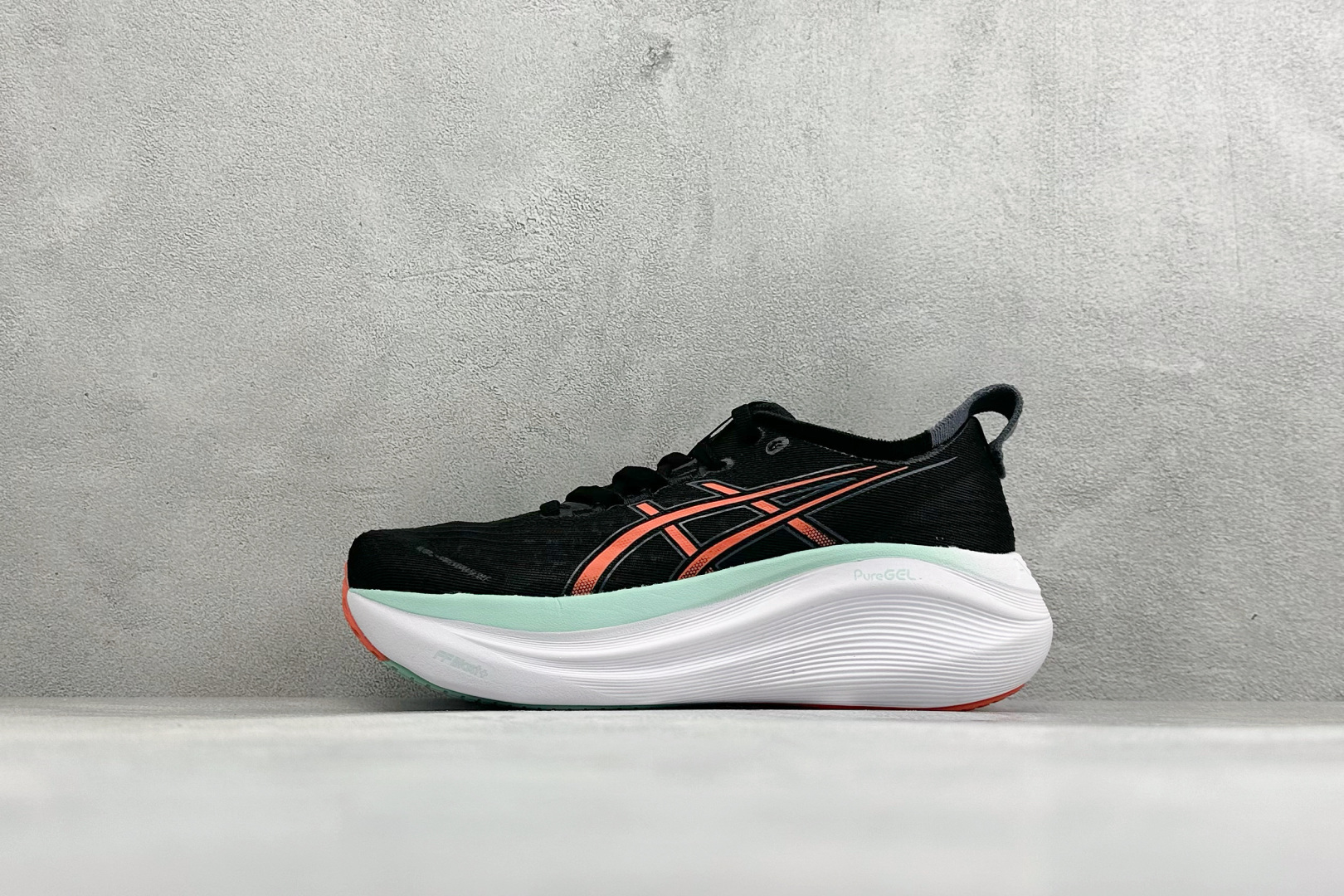 福利特价 Asics Gel-Nimbus 27 亚瑟士复古透气休闲鞋缓震耐磨跑步鞋 货号：1011B958-021 尺
