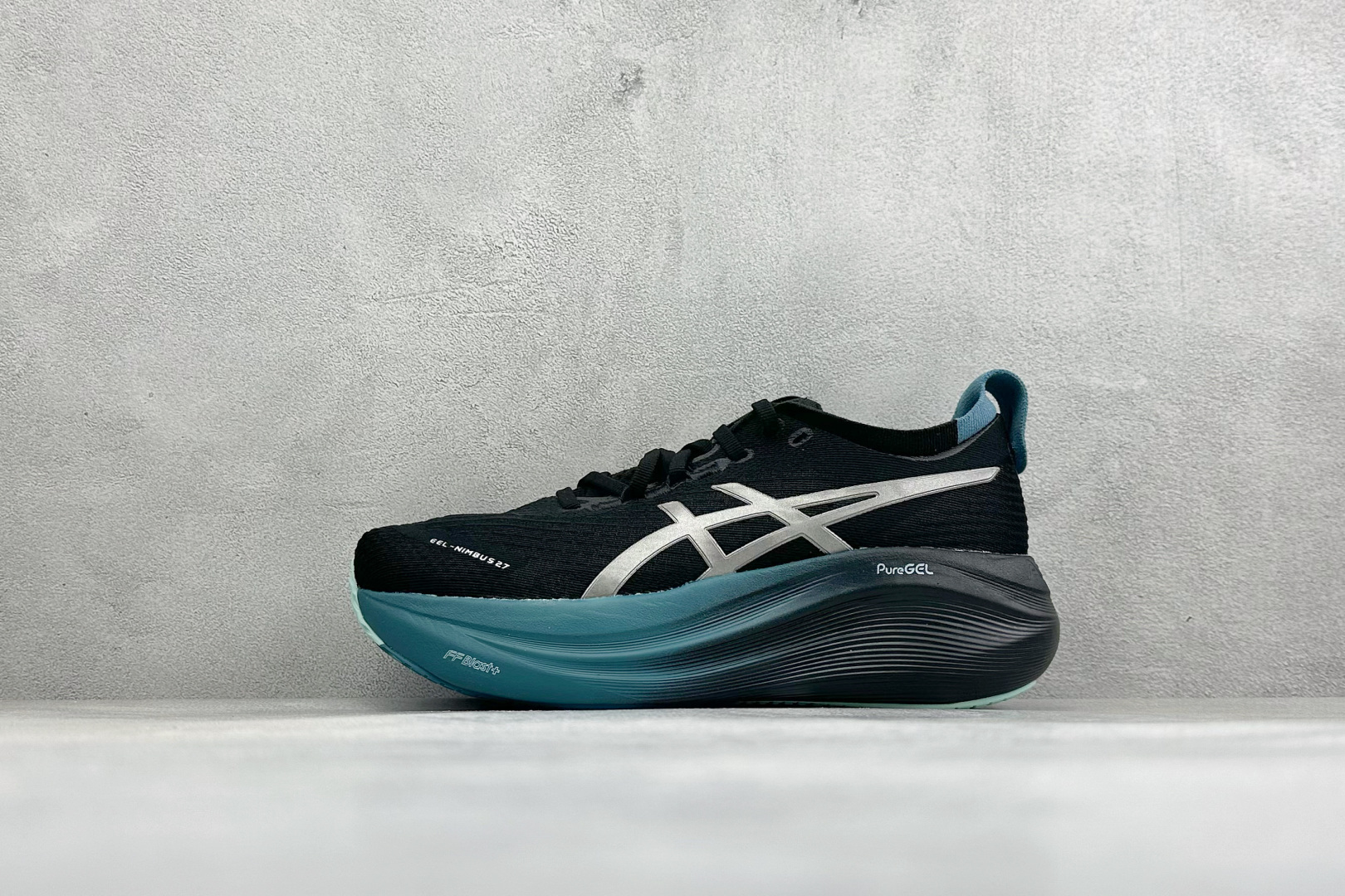 福利特价 Asics Gel-Nimbus 27 亚瑟士复古透气休闲鞋缓震耐磨跑步鞋 货号：1011B958-021 尺