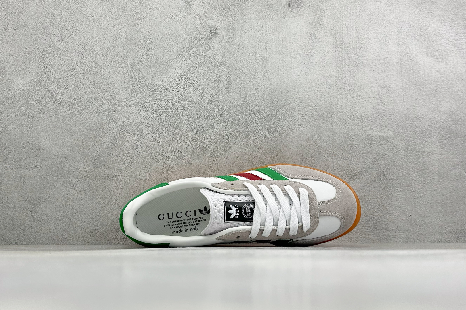 Gucci x Adidas Originals Gazelle INdoor 古驰联名 阿迪达斯 三叶草休闲防滑耐磨低