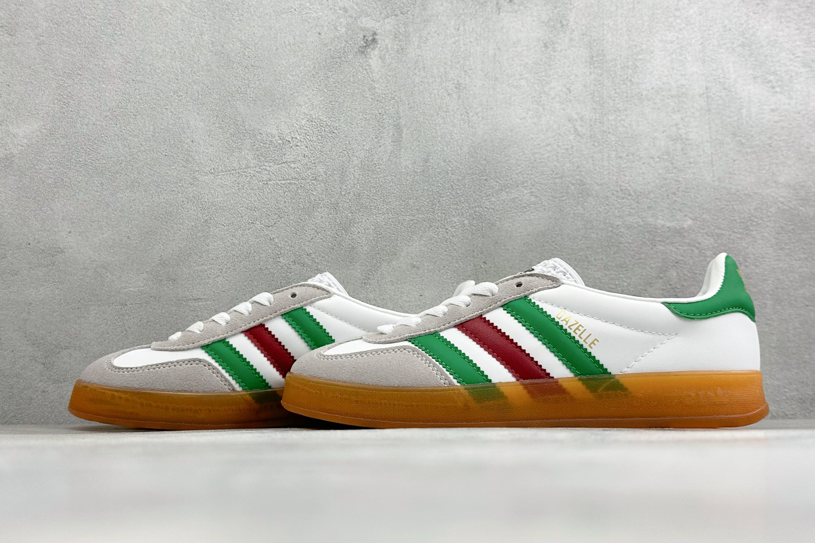 Gucci x Adidas Originals Gazelle INdoor 古驰联名 阿迪达斯 三叶草休闲防滑耐磨低