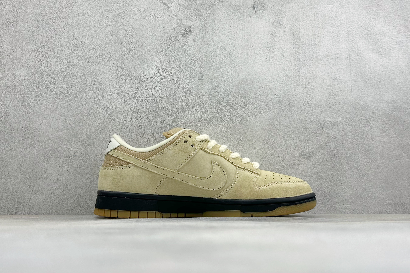 K版Nike SB Dunk Low 卡其黑灰勾 低帮休闲板鞋 #定制鞋盒 超高清洁度 皮料切割干净无任何毛边 细节完美