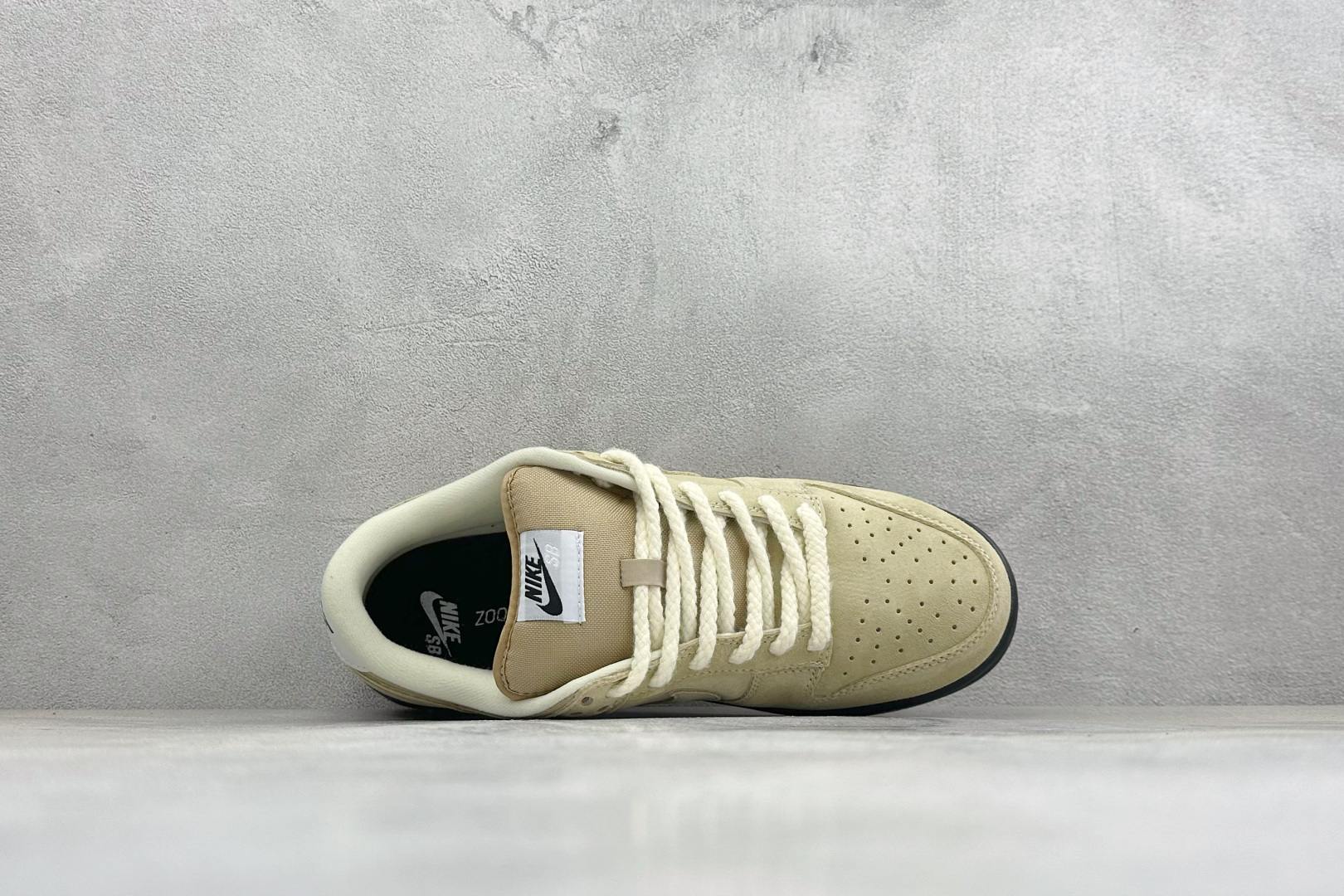 K版Nike SB Dunk Low 卡其黑灰勾 低帮休闲板鞋 #定制鞋盒 超高清洁度 皮料切割干净无任何毛边 细节完美