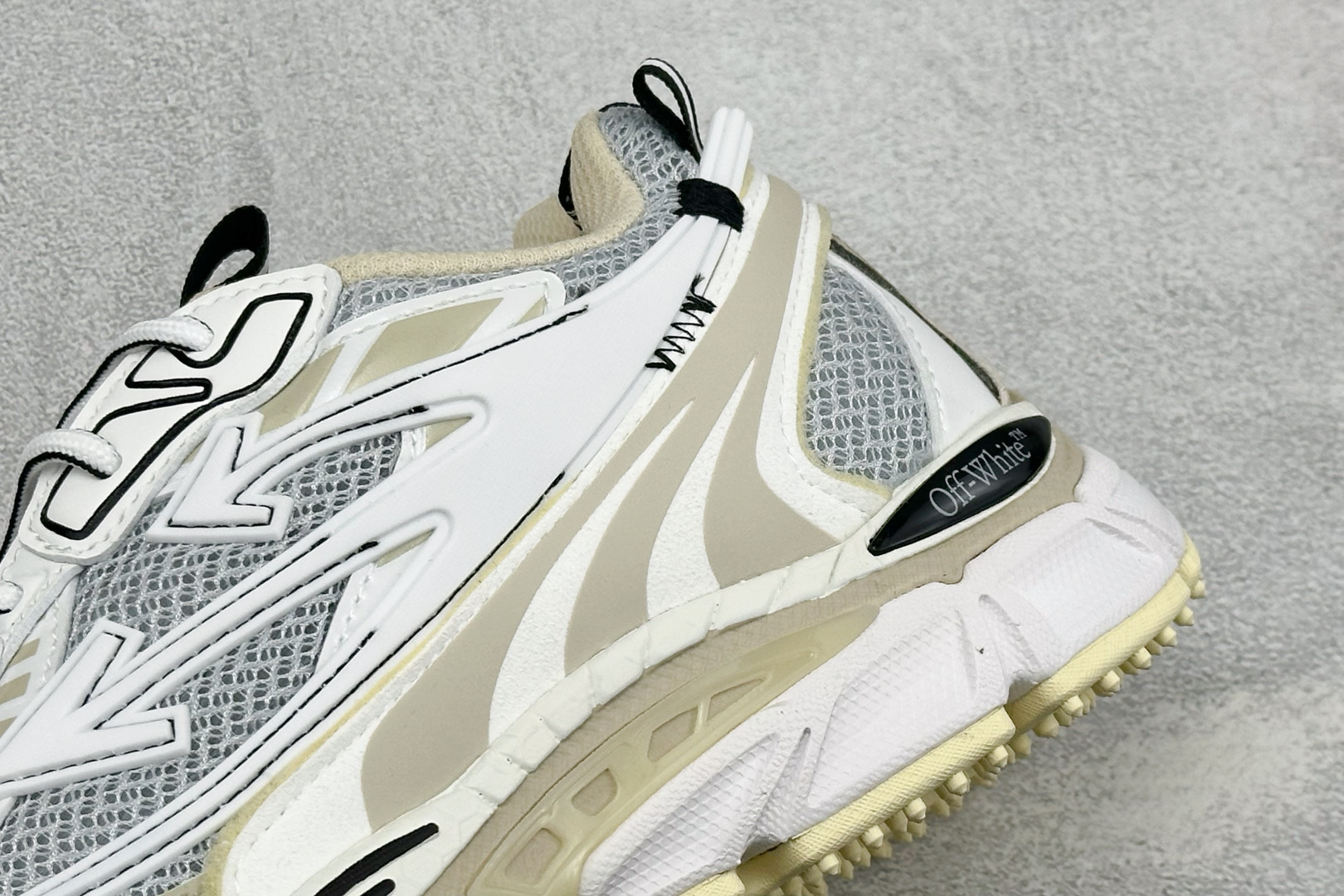 S版 Off-White 防滑耐磨透气性轻便跑鞋 #百分百原盒正确版 #原楦原纸板数据开发#4层分离大底#鞋面采用3d立